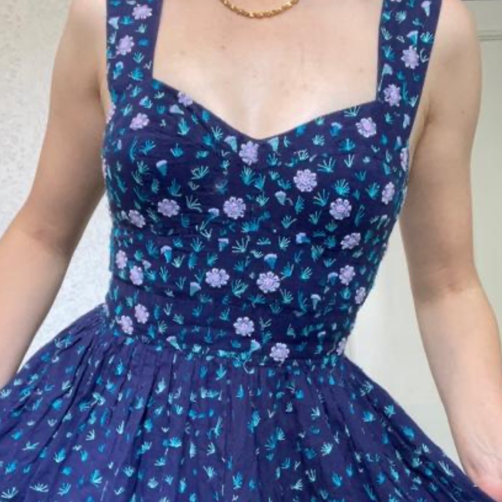 French Connection Embroidered Dress